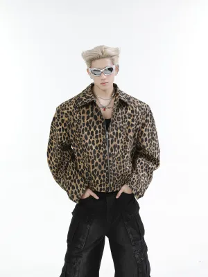 【24s Nov.】Leopard Washed Denim Vintage Jacket