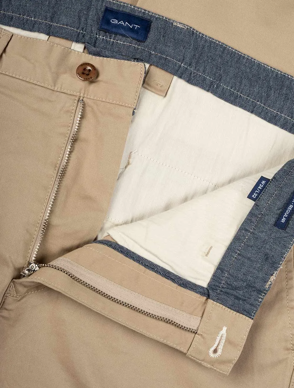 Allister Regular Fit Twill Chinos Dark Khaki