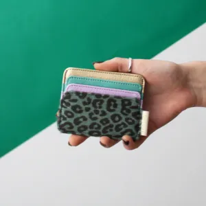 Animal Lilac Leopard Print Card Holder