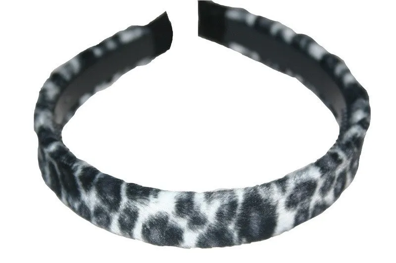 Animal Print Furry Hair Band (Various Colours)