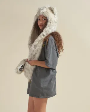 Baby Snow Leopard Faux Fur Hood | Women's