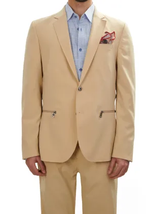 Beige Performance Tech 2-Pcs Suit