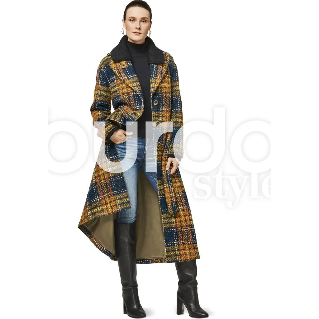 Burda Style Pattern B6462 Women'ss Fur Collar Coat