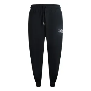 Cavalli Class Bold Brand Logo Black Sweatpants