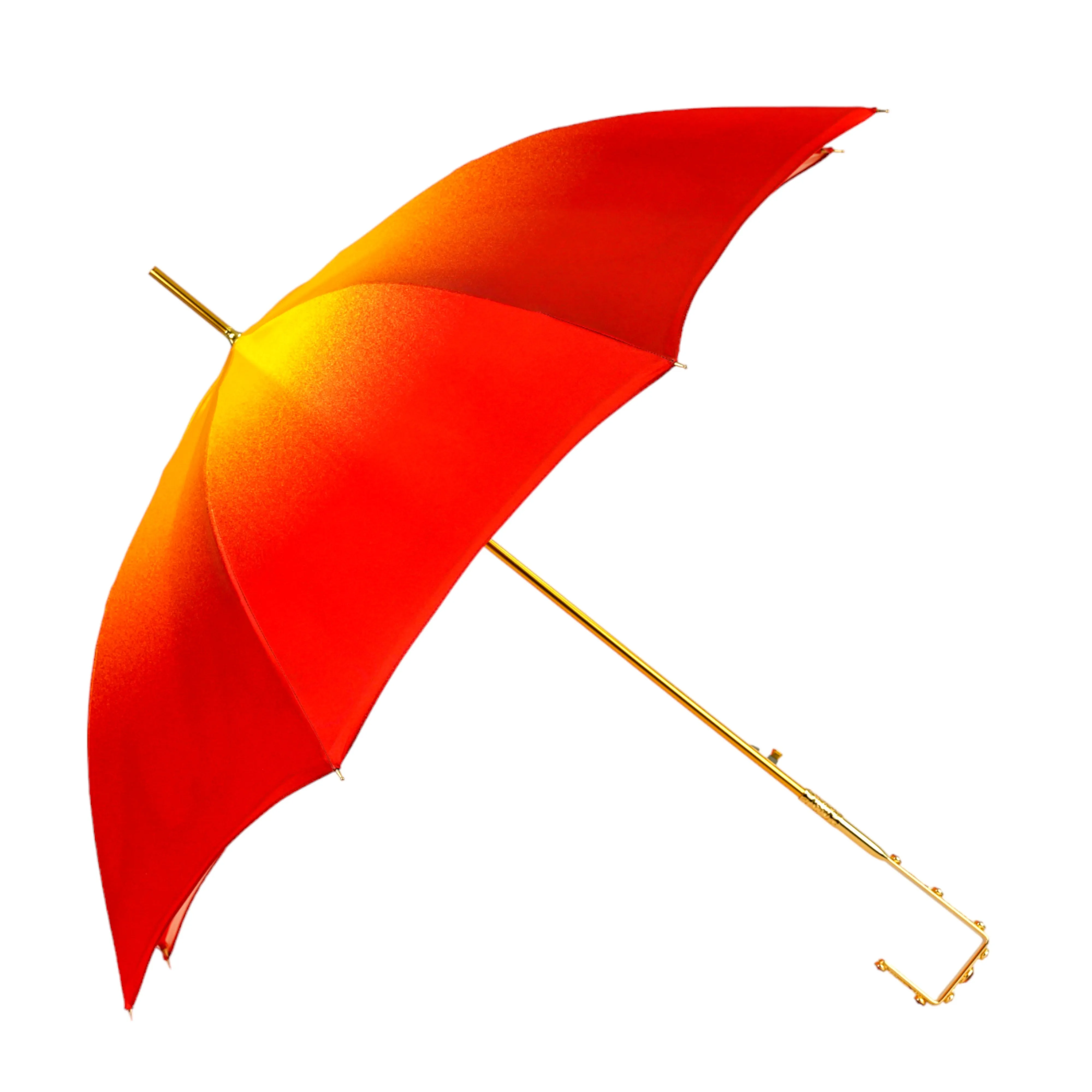 Colorful Handcrafted Umbrella with Flower, Made in Italy