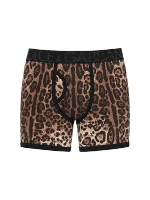 Dolce&amp;Gabbana   Animalier logo cotton boxer briefs 