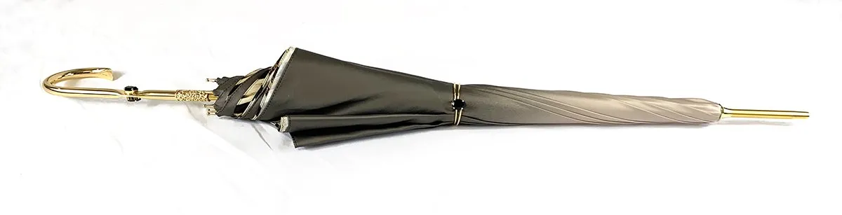 Double Cloth Umbrella In A Fantastic Chocolate Color