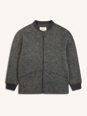 Dreghorn Fleece In Grey Italian Wool