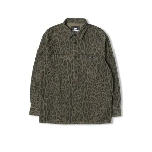 Edwin Valentine Shirt - Cord Leopard