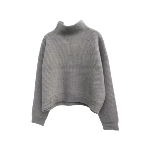 Evolet Mockneck Sweater - Marled Grey