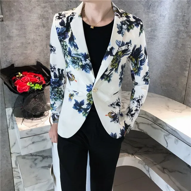 Fancy Floral Vintage Printed Blazers