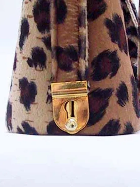 Faux Leopard hand/shoulder bag