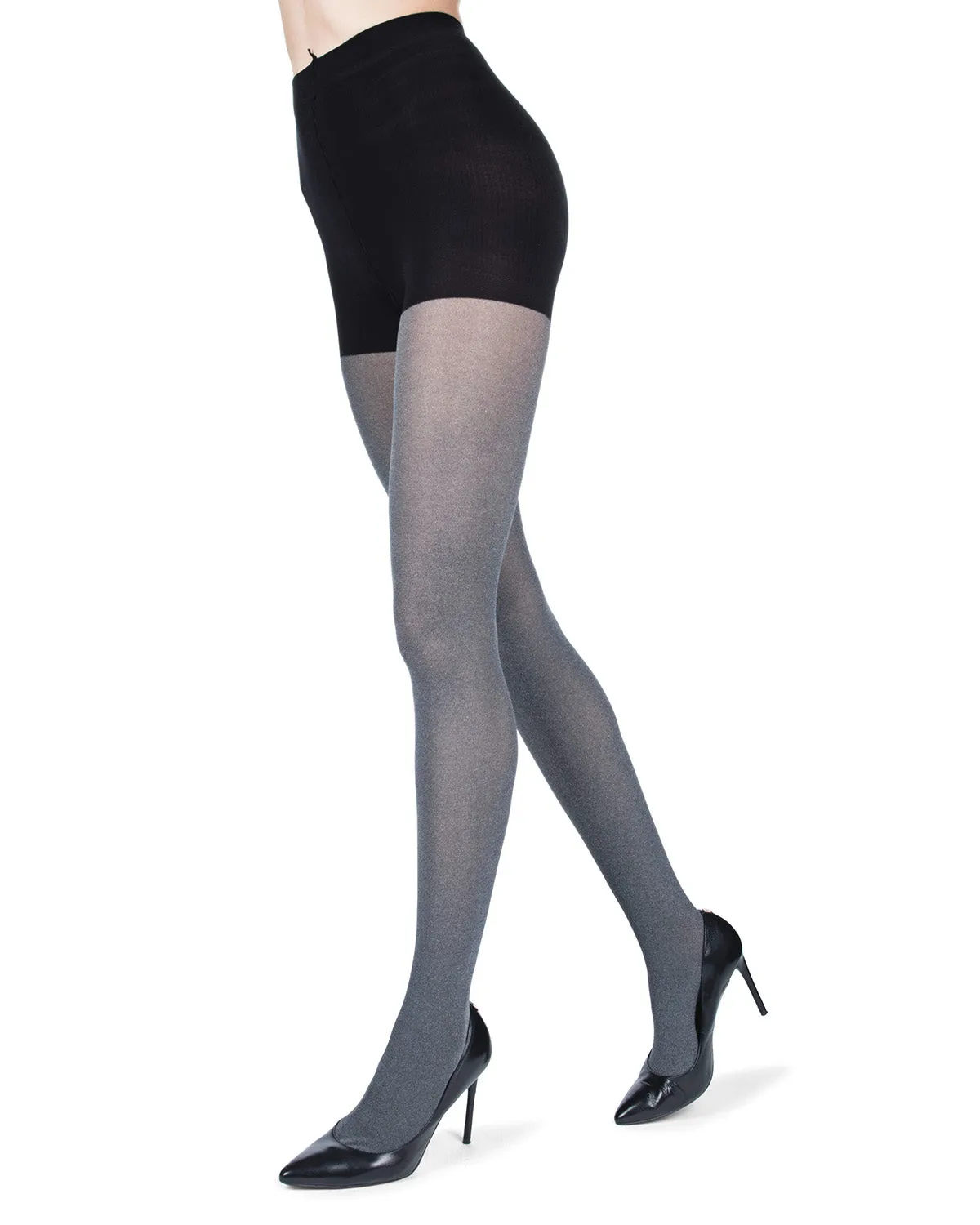 FirmFit Heather Control Top Opaque Tights