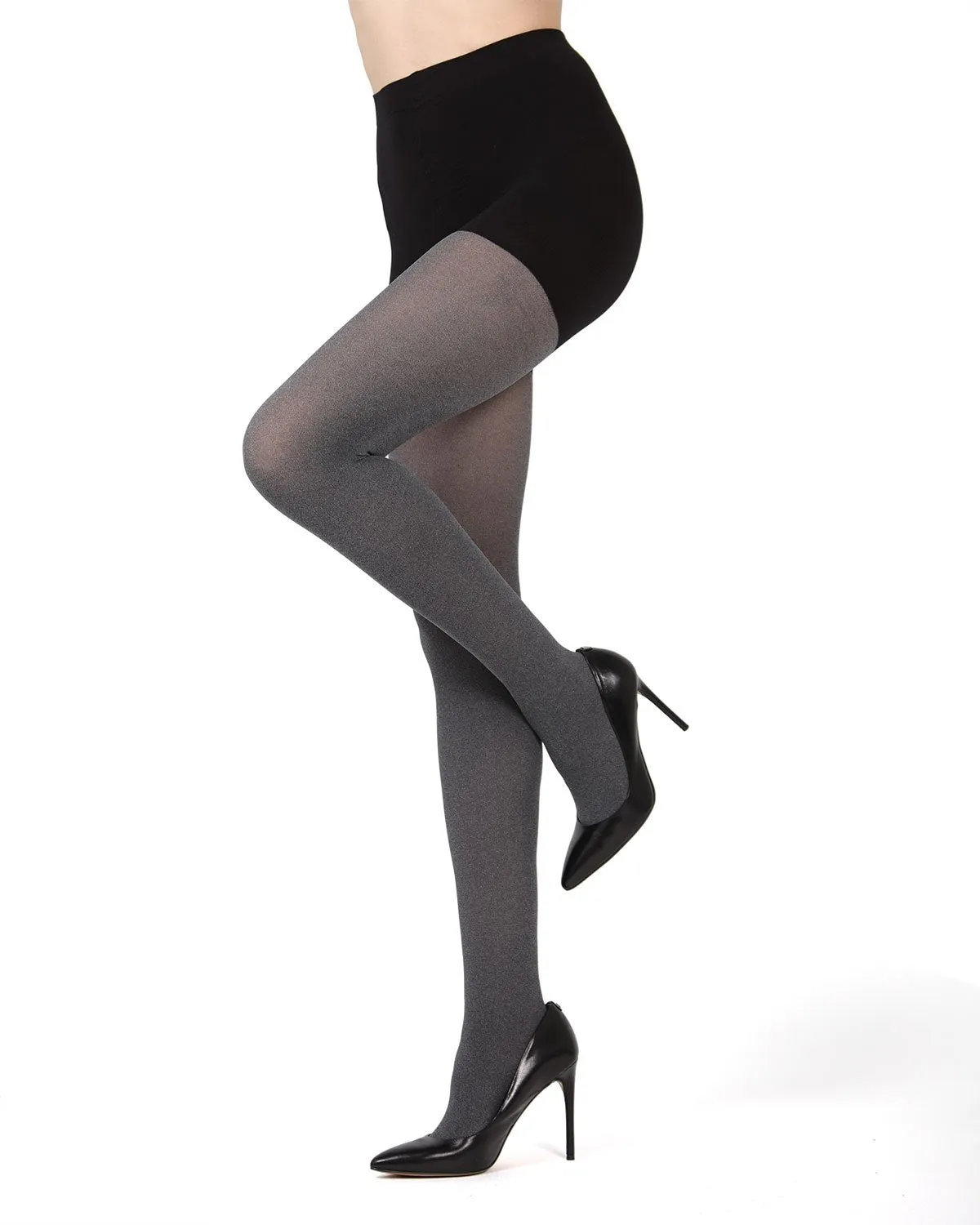 FirmFit Heather Control Top Opaque Tights