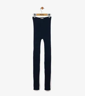 Girl Navy Cable Knit Tights  | Hatley