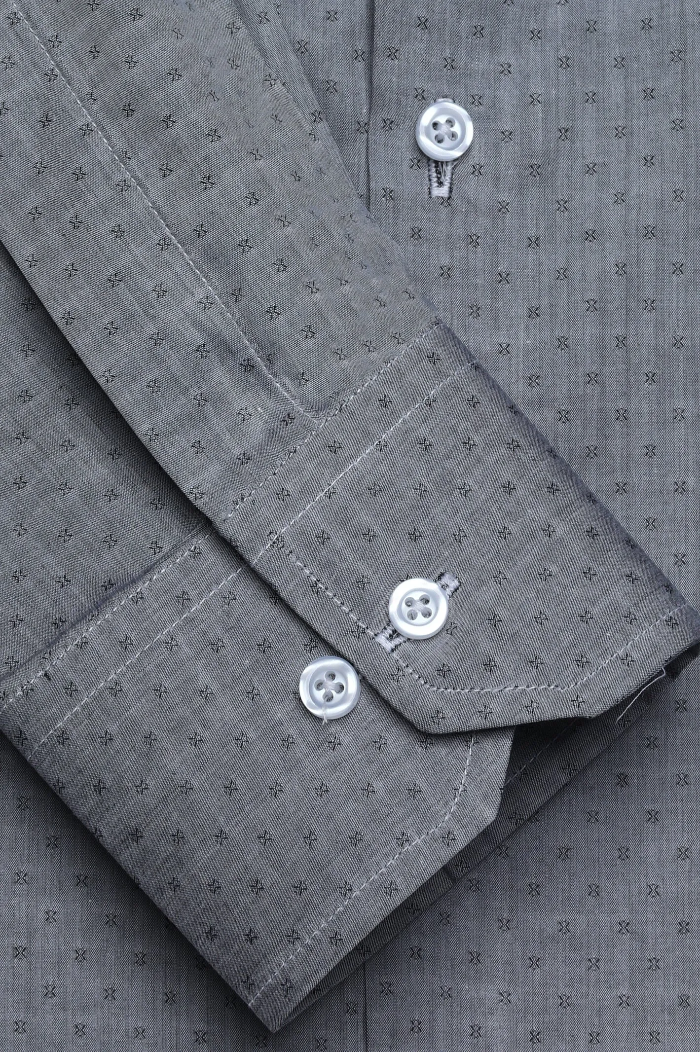 Grey Texture Casual Milano Shirt