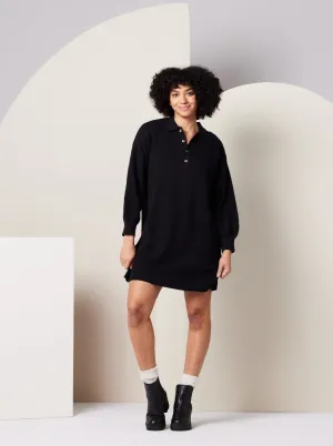 Griffin Sweater Dress - Black