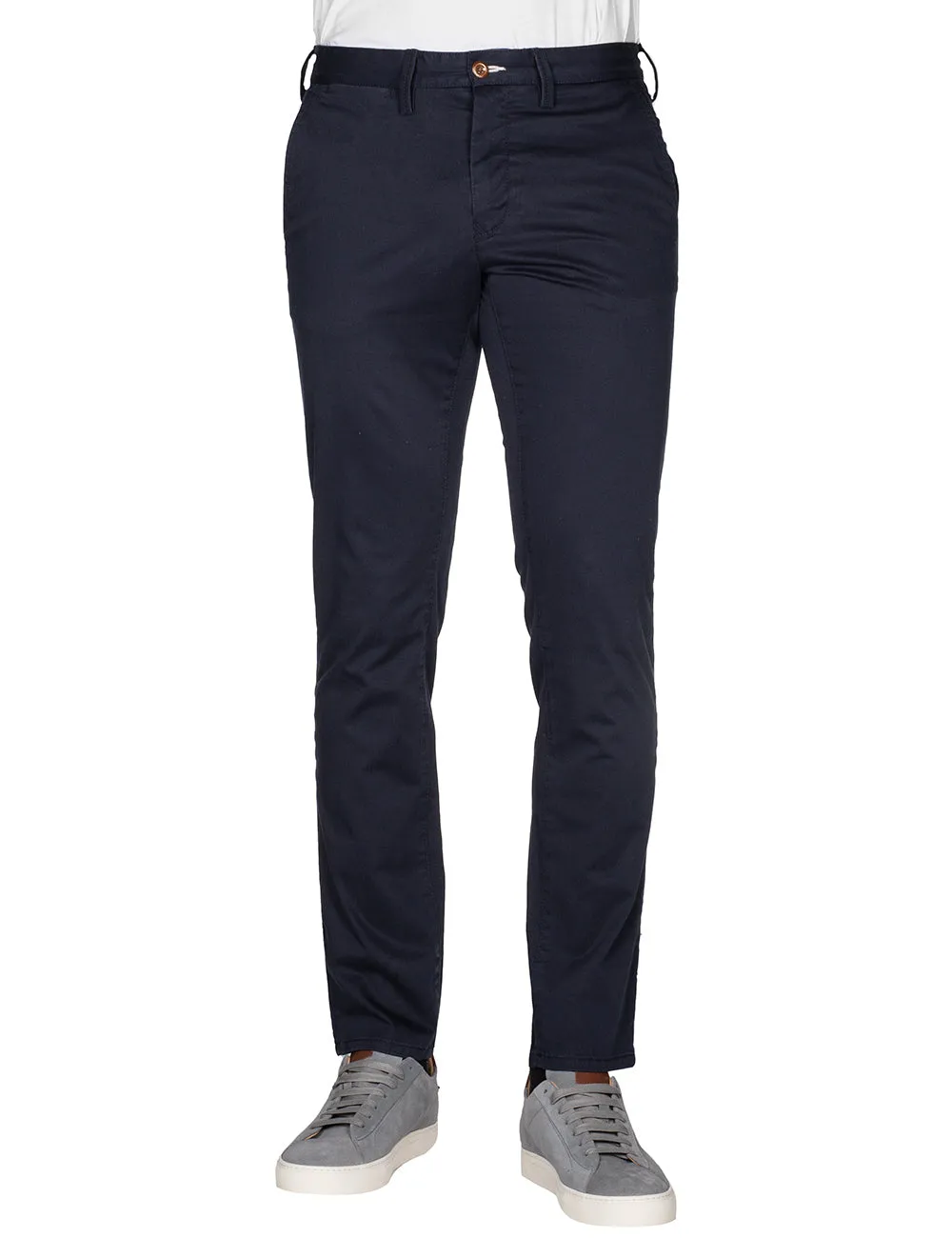 Hallden Slim Fit Twill Chinos Marine