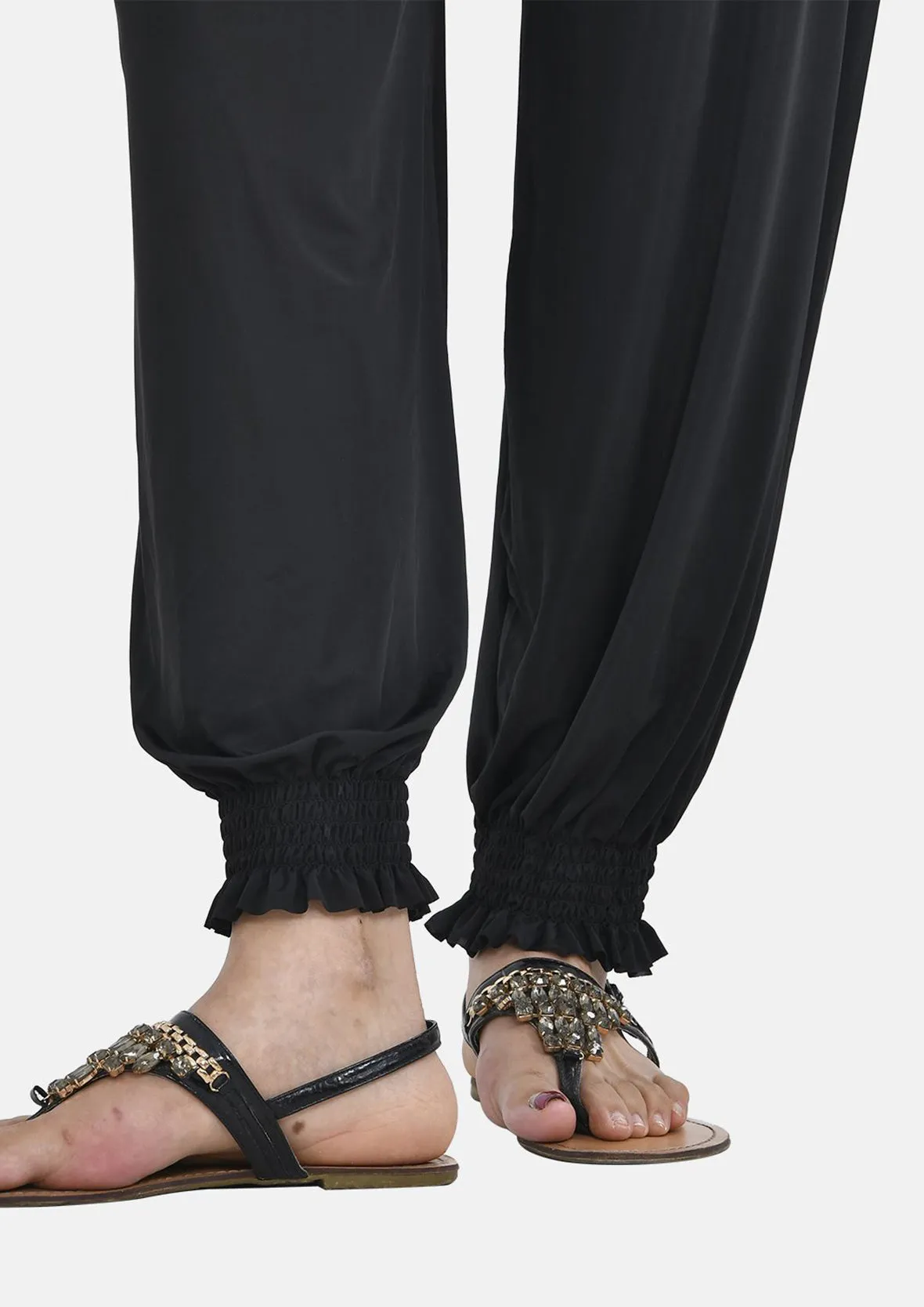 Harem Trousers With Elasticated Waist