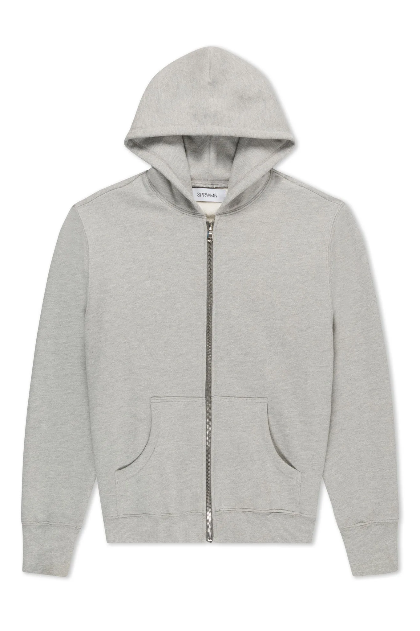 Heather Grey Zip Up Hoodie