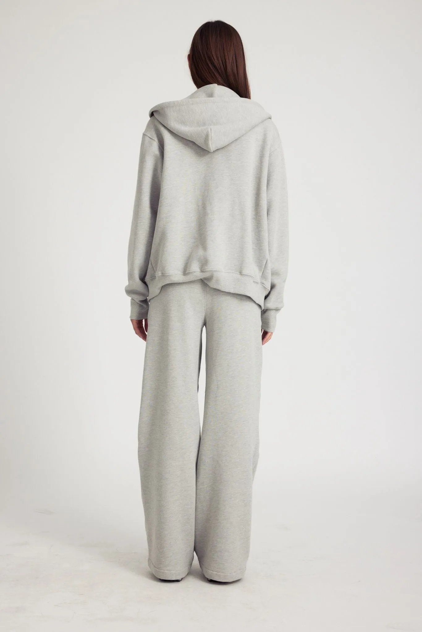 Heather Grey Zip Up Hoodie