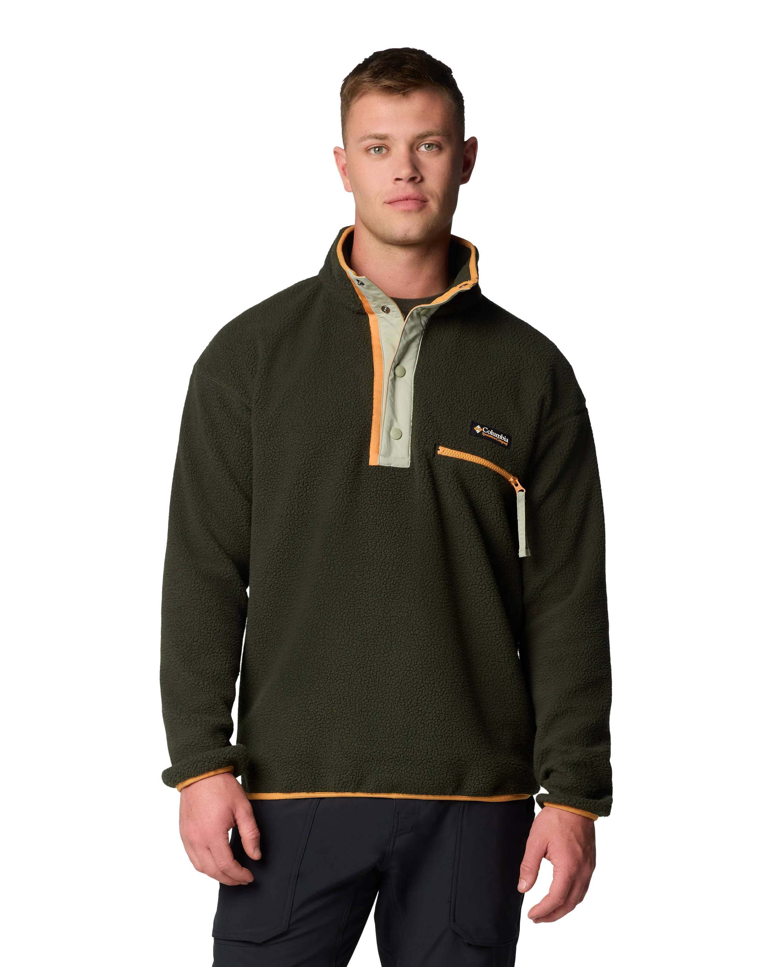 Helvetia II Half Snap Fleece Jacket in Greenscape