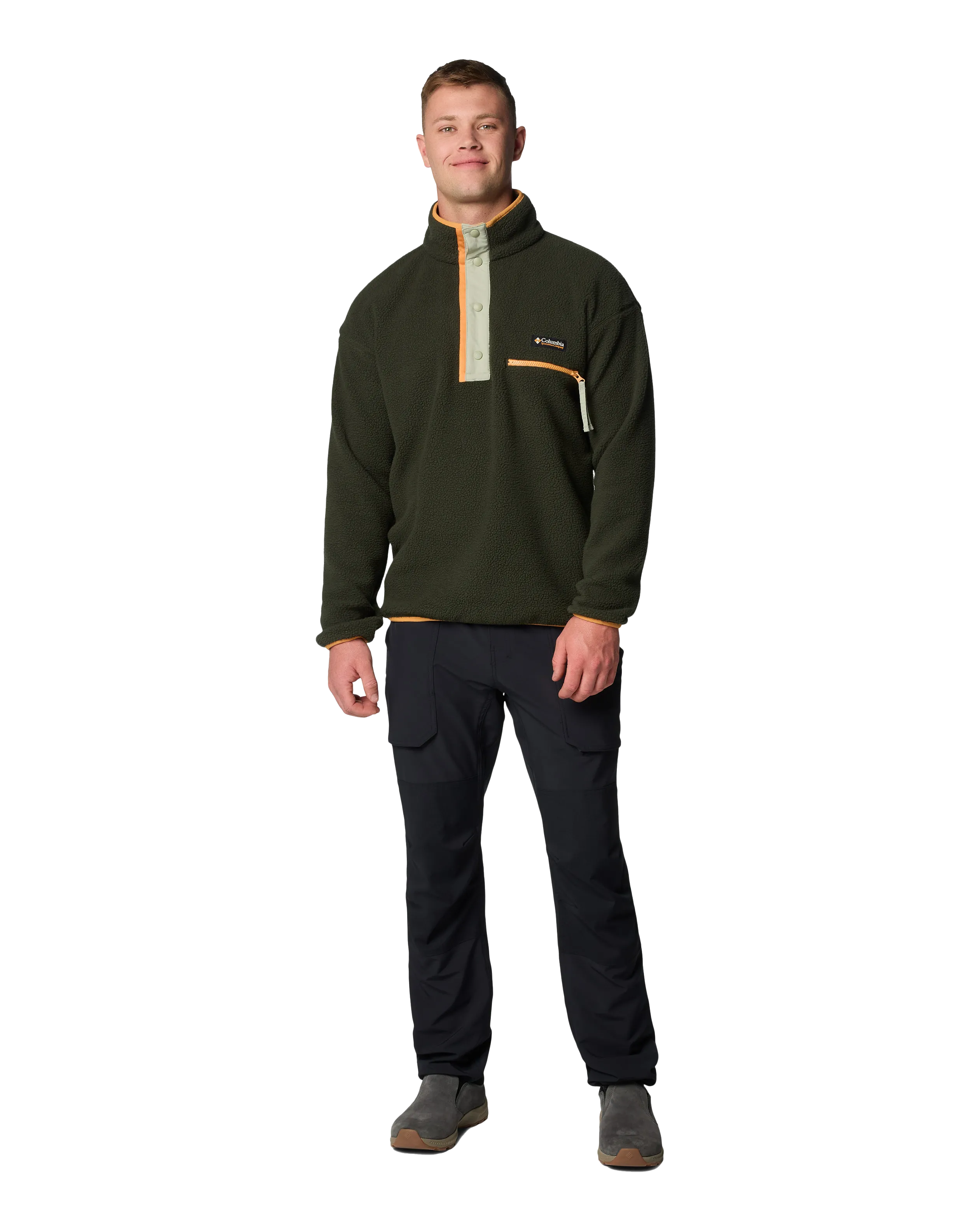 Helvetia II Half Snap Fleece Jacket in Greenscape