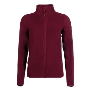 HKM Ladies Anna Fleece Jacket - Wine Red