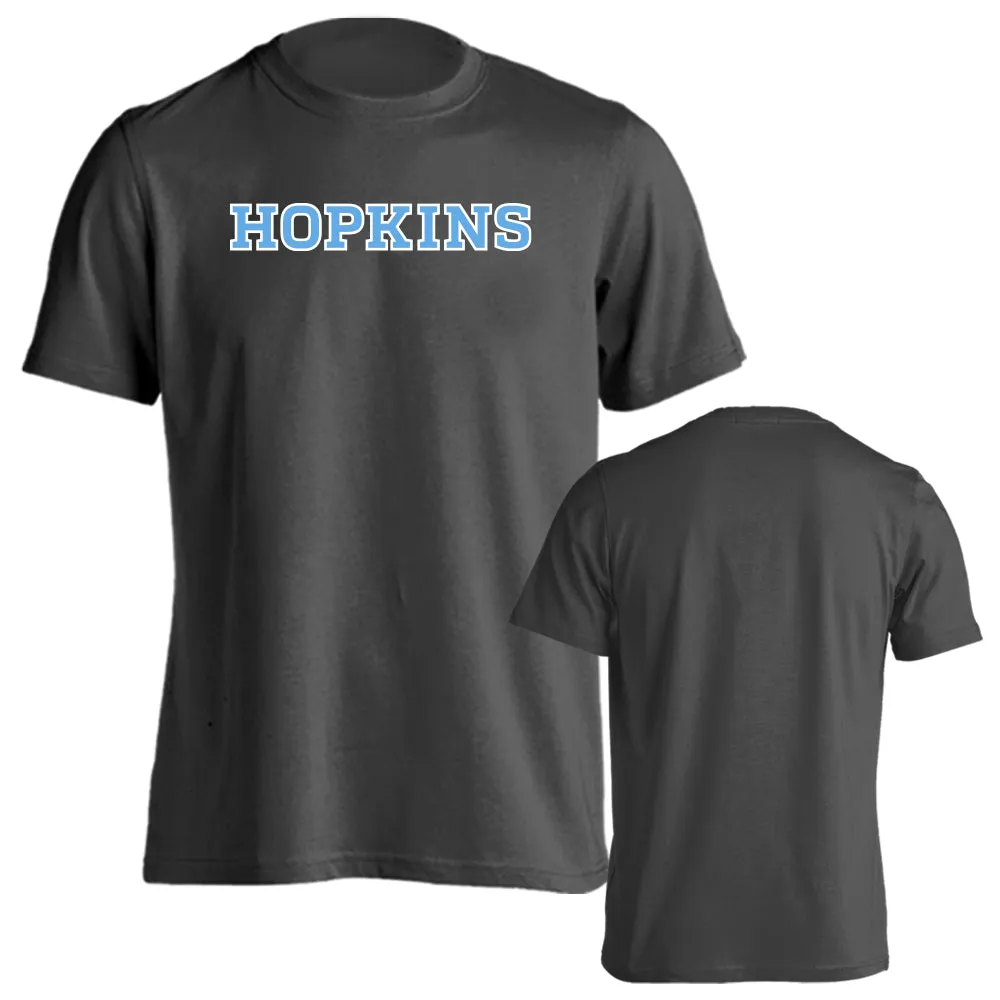 Johns Hopkins University Blue Jays Arch Text Text Short Sleeve T-shirt Tee