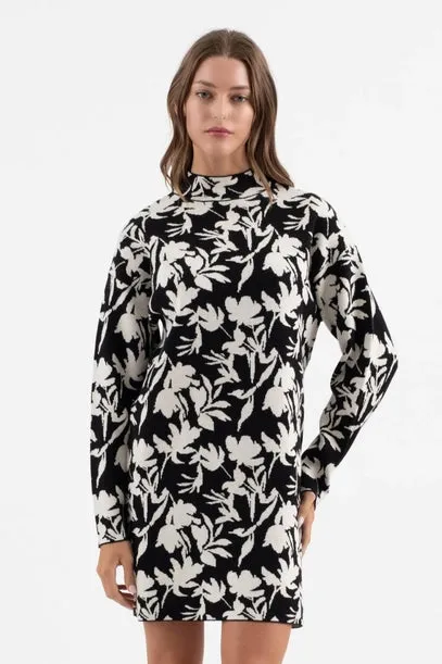 Kyra Floral Print Sweater Dress