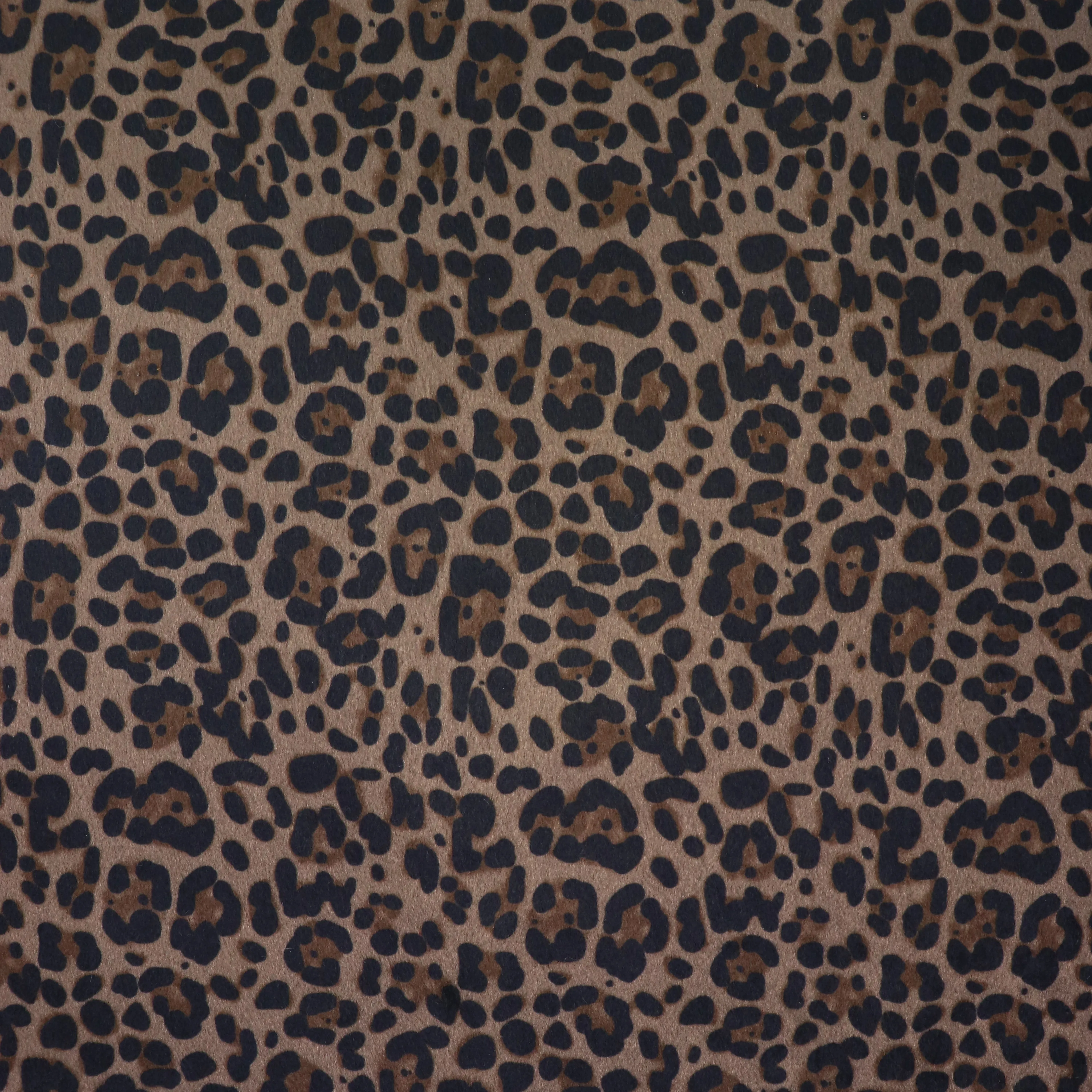 Leopard Charcoal Mocha Faux Fur