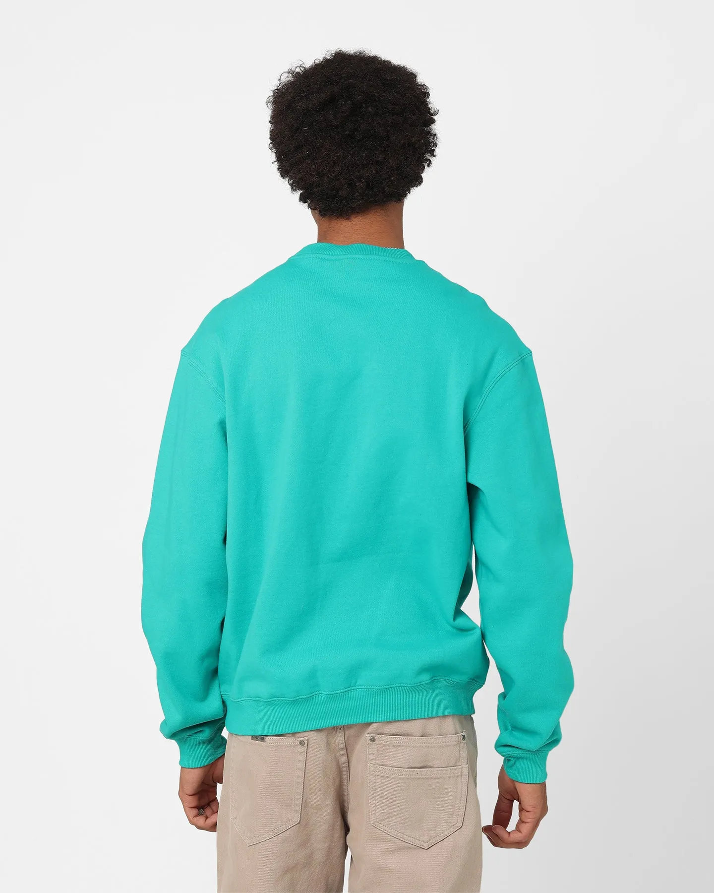 Majestic Athletic Anaheim Ducks Collegiate Fade Crewneck Faded Teal