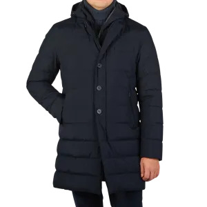 Navy Blue Nylon Gore-Tex Legend Coat