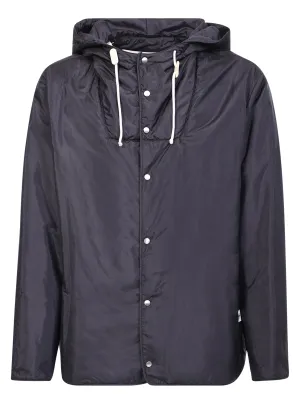 Nylon dark blue parka