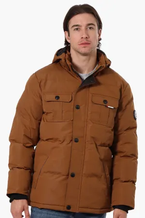 Oppenheimer Flap Pocket Parka Jacket - Brown