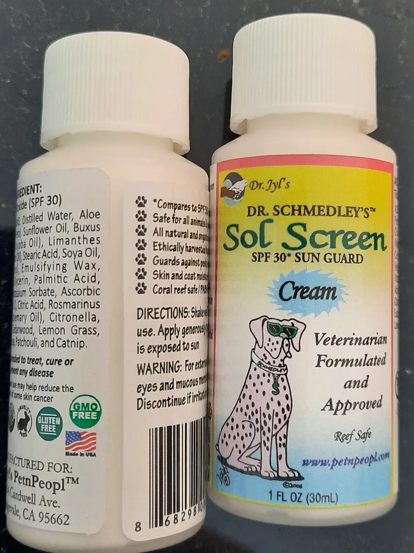 PetNPeopl™ SUNSCREEN Dr. Schmedley's™ Sol Screen™ Pet Sunscreen Lotion and Spray - 4 oz