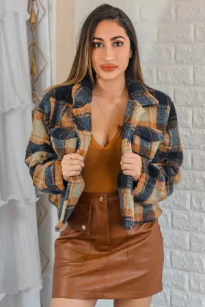 Plaid too Much Cropped Jacket