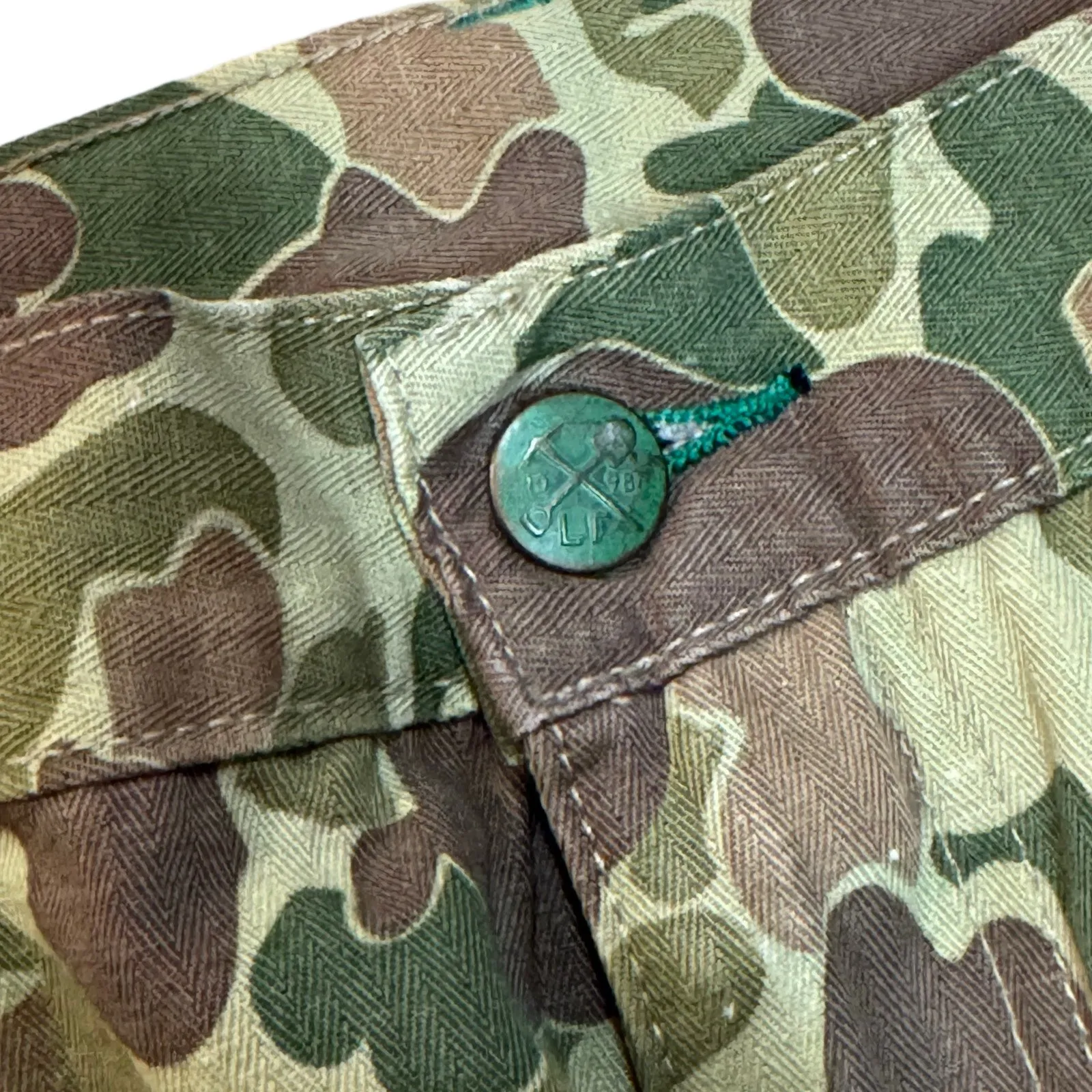 Pre order! Camouflage "Frog Skin" Japanese Fabric Double Knee Work Pant