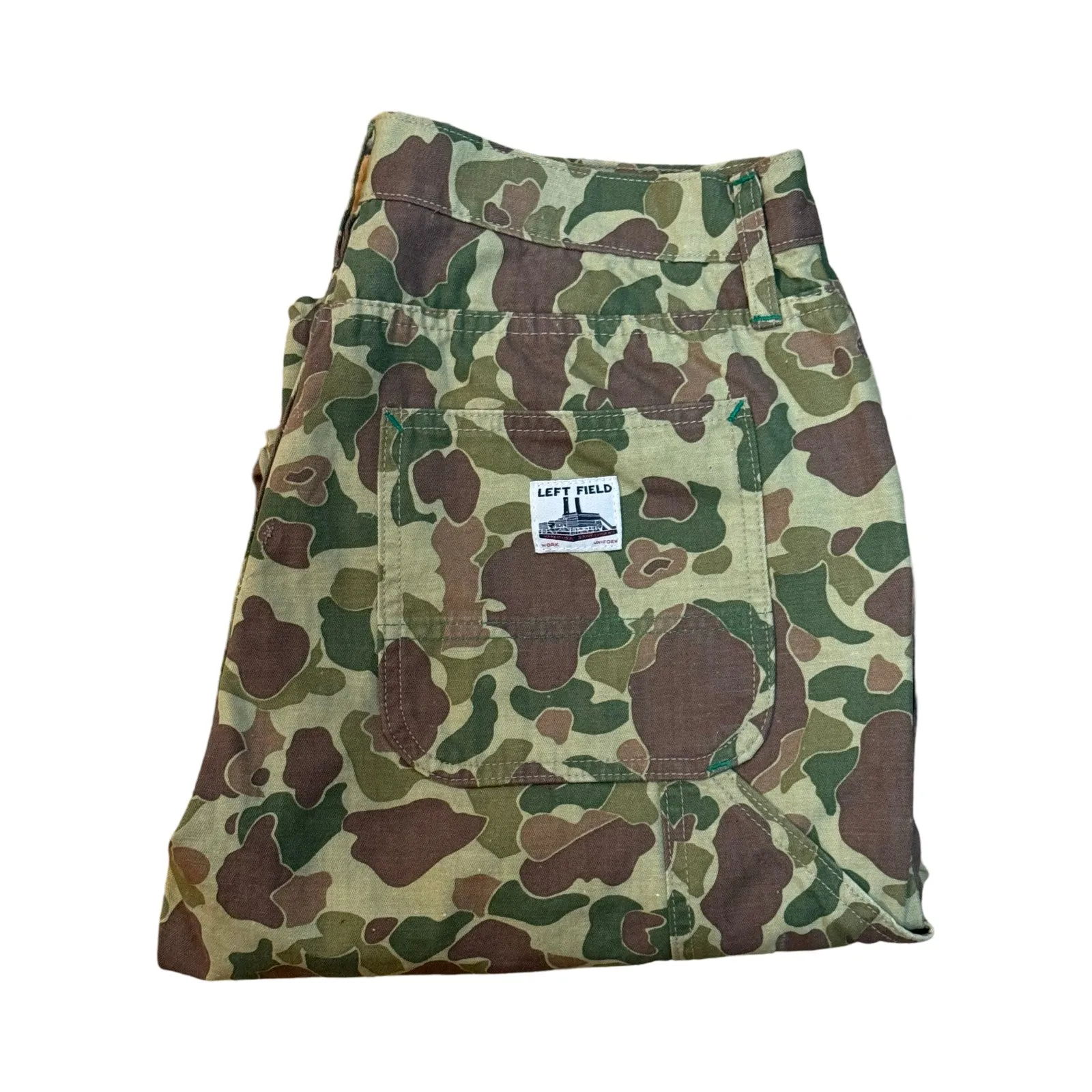 Pre order! Camouflage "Frog Skin" Japanese Fabric Double Knee Work Pant