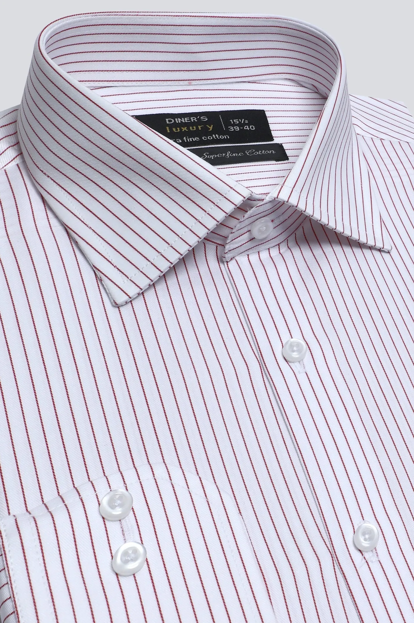 Red Stripes Formal Shirt