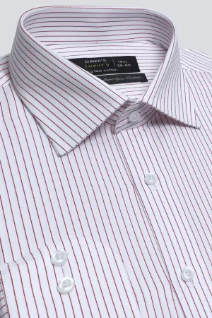 Red Stripes Formal Shirt