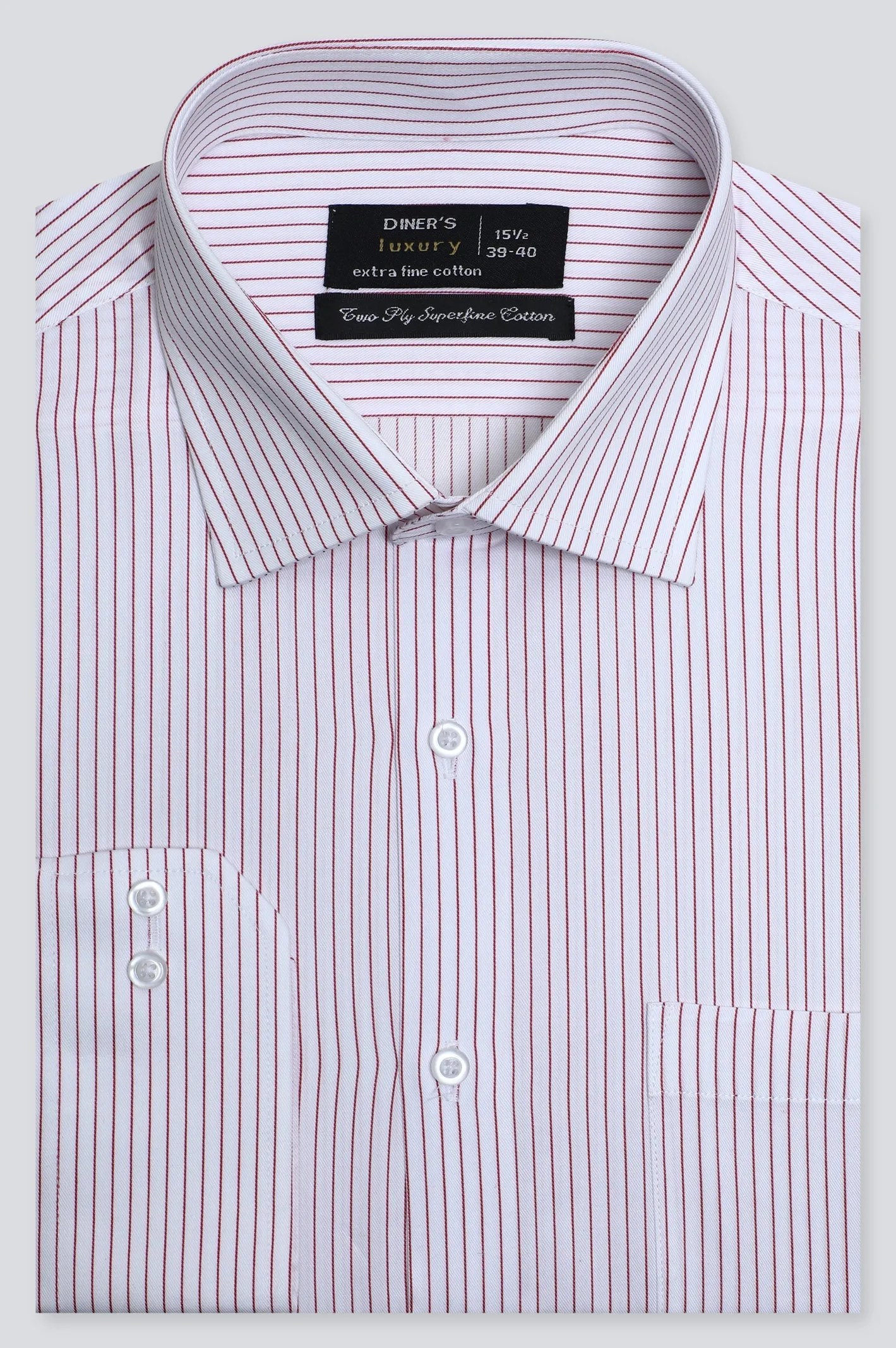 Red Stripes Formal Shirt