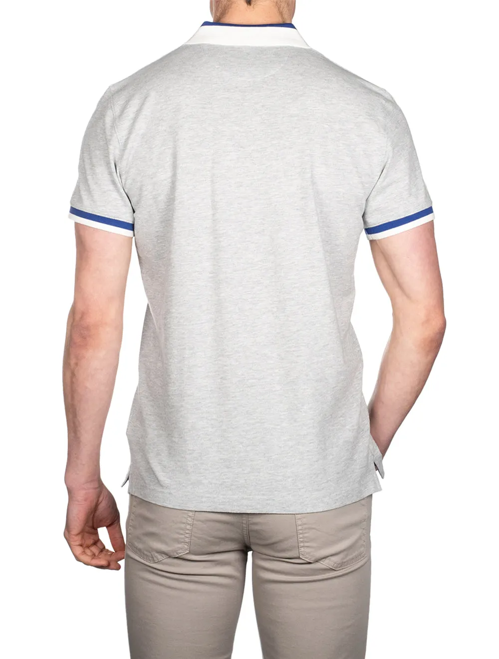 Sailing Pique Shortsleeve Rugger Light Grey Melange