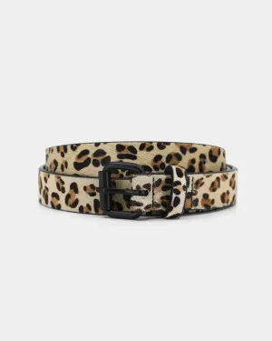 Saint Morta Skinny Belt Leopard