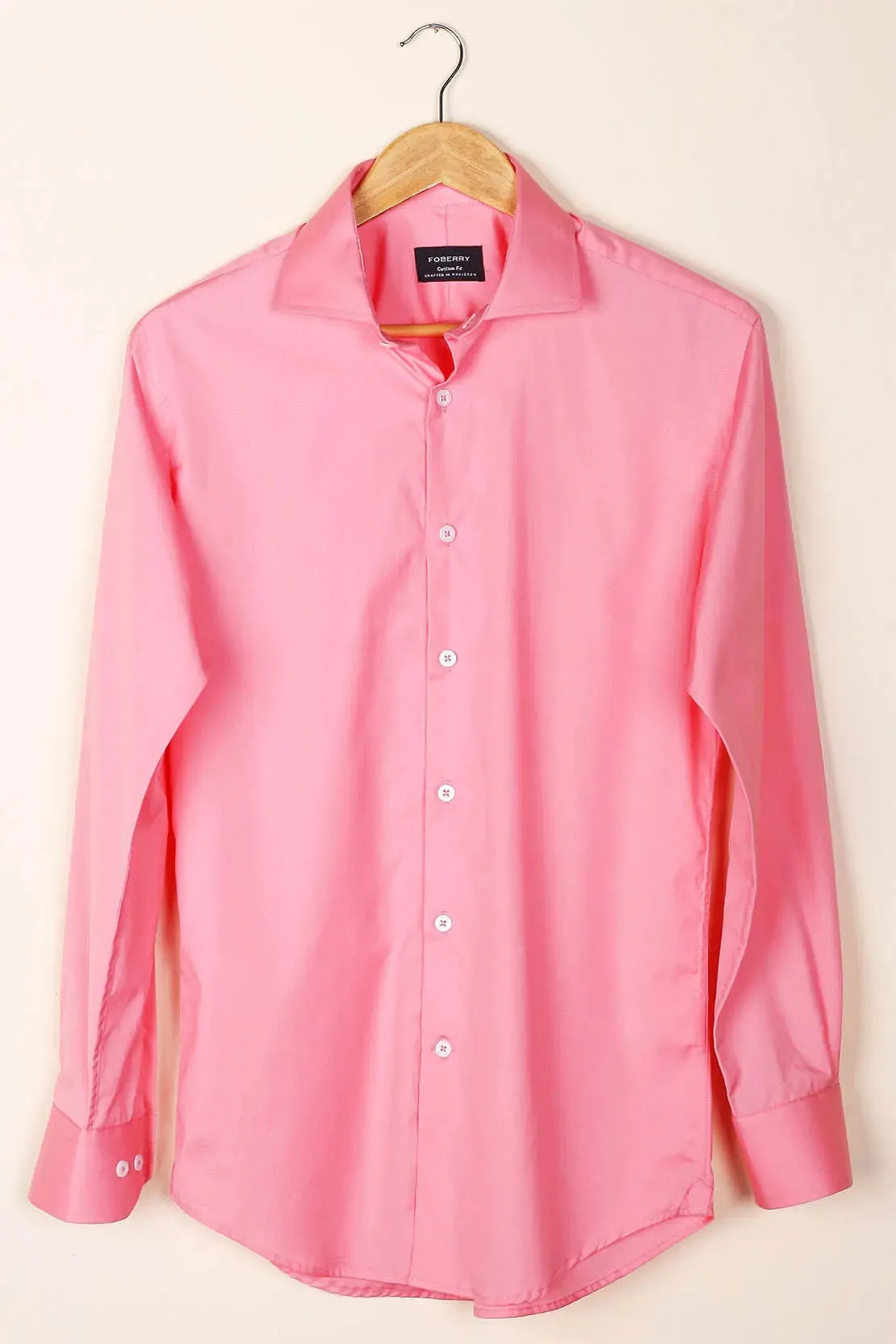 Salmon Poplin Shirt