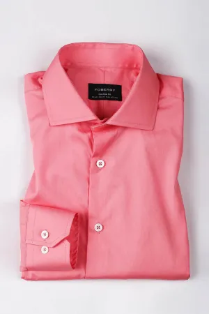 Salmon Poplin Shirt