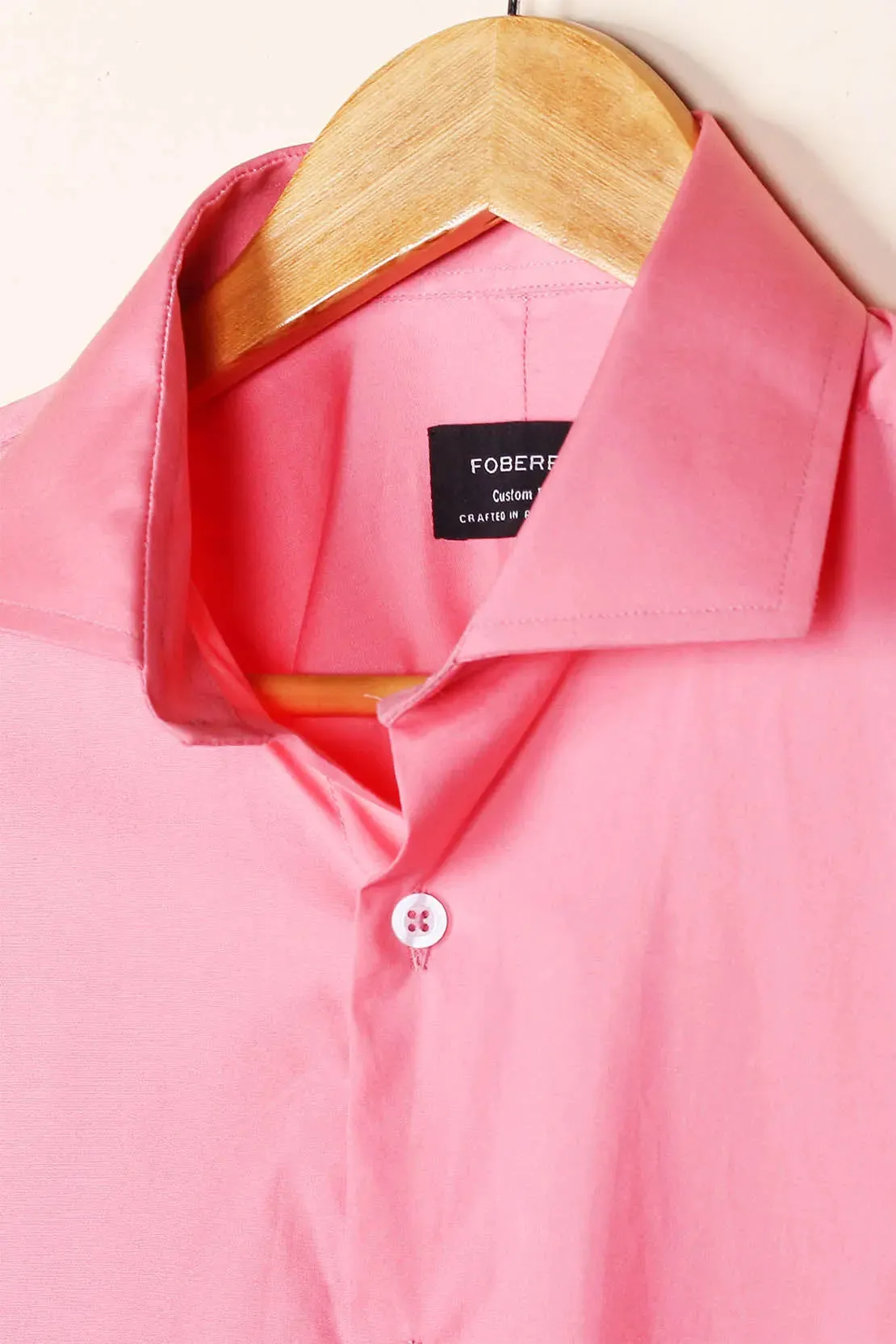 Salmon Poplin Shirt