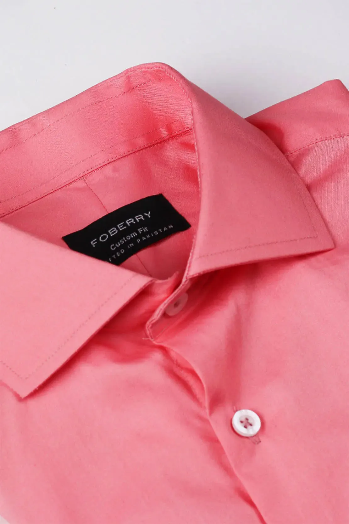 Salmon Poplin Shirt