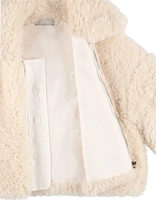 Stella McCartney Kids   Recycled faux fur jacket 