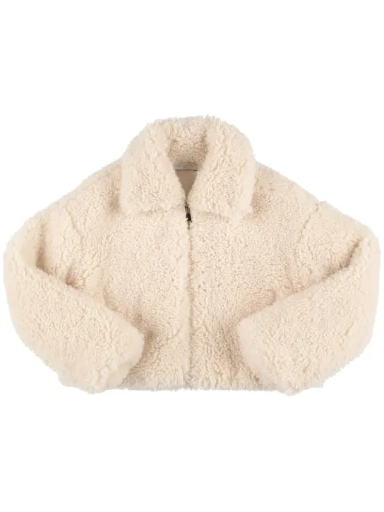 Stella McCartney Kids   Recycled faux fur jacket 